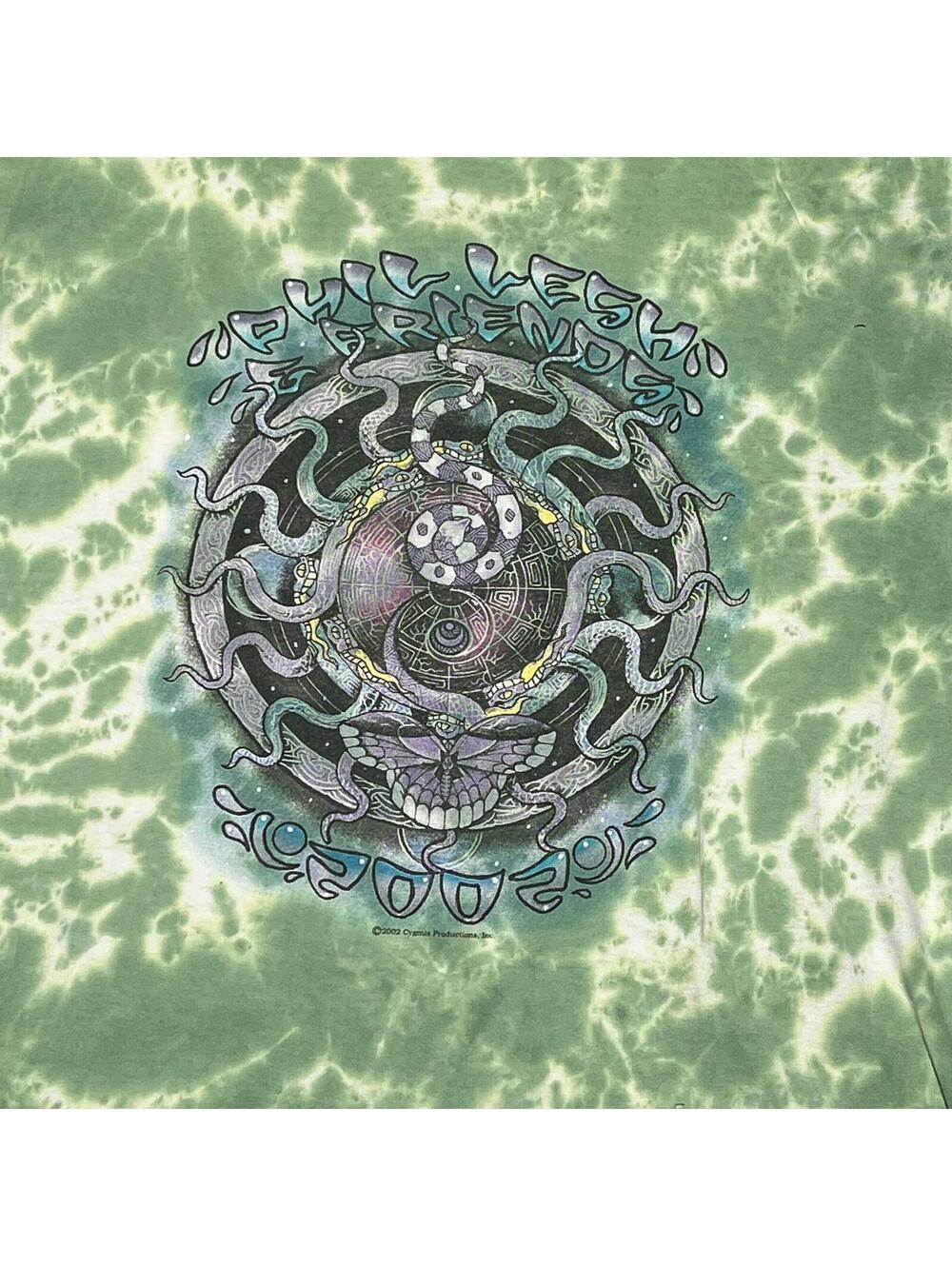 Vintage 2002 Phil Lesh & Friends Summer Tour Thrashed Tie Dye T-Shirt XL - Picture 3 of 12